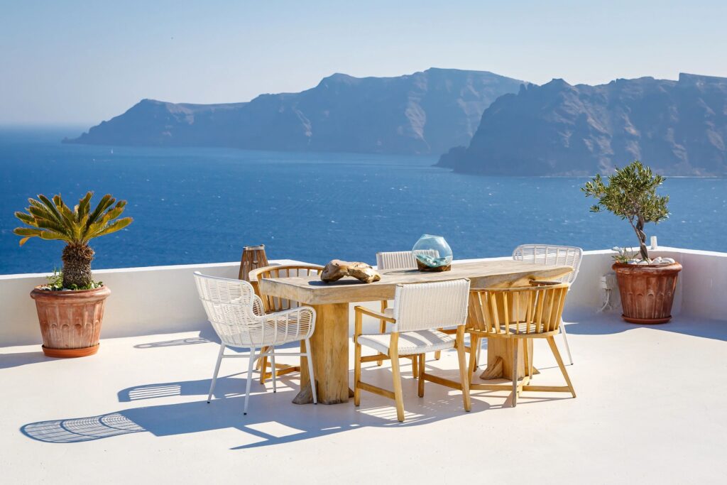 Santorini breakfast terrace